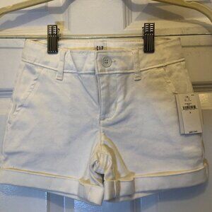 GAP Girls "New Off White" Jean Shorts Size 5 NWT CLOSET CLEAR-OUT!